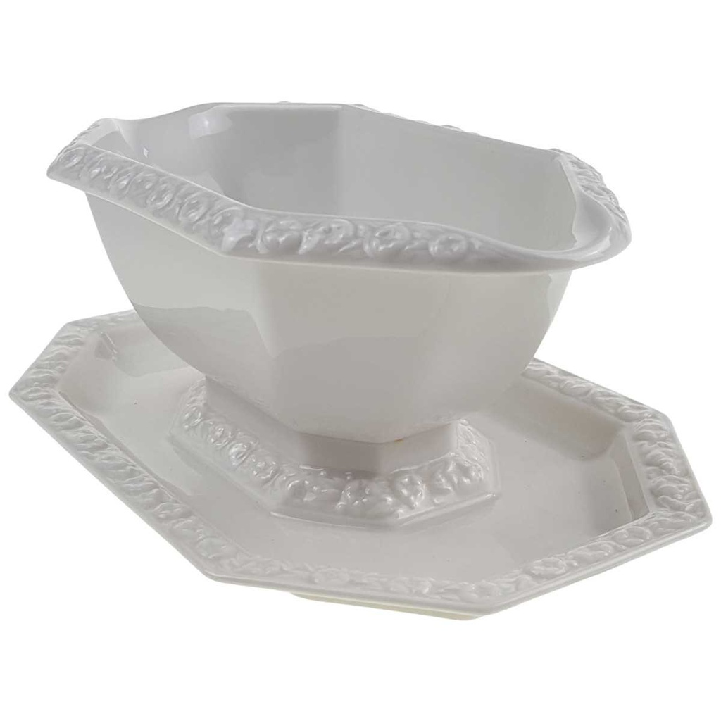 [98070] Sauciere groß Rosenthal Maria Weiß I. Wahl gebraucht - sehr gut Bild 2