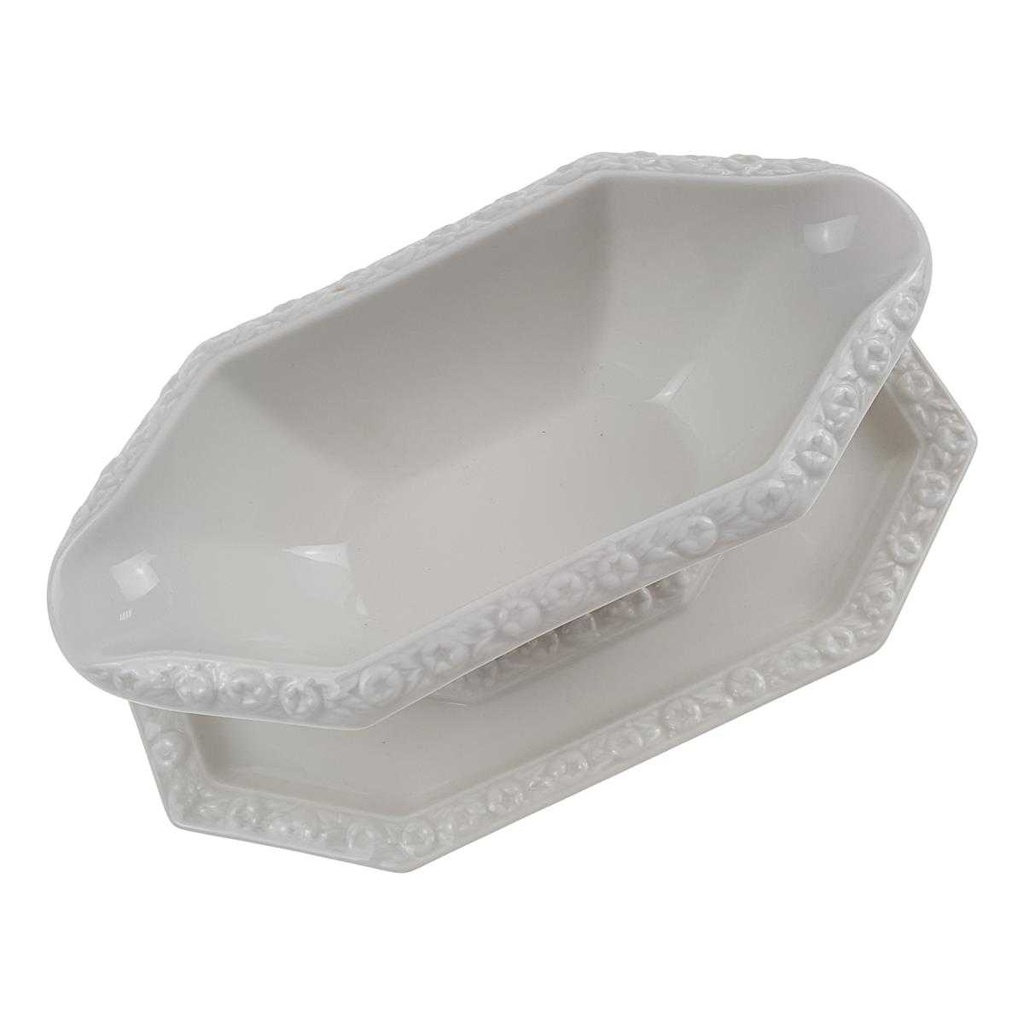[98070] Sauciere groß Rosenthal Maria Weiß I. Wahl gebraucht - sehr gut Bild 3