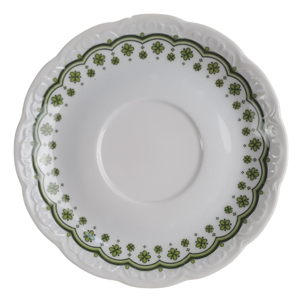 [98088] Kaffeetasse mit Untertasse Mitterteich Form 110 Streublume grün Bild 4