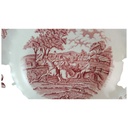 [98089] Suppenteller 22 cm Myott Country Life Rot gebraucht - gut Bild 2