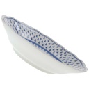 [98098] Untertasse für Kaffee ohne Innenspiegel 14 cm Hutschenreuther Maria Theresia blaue Bordüre Lilie gebraucht - sehr gut Bild 2