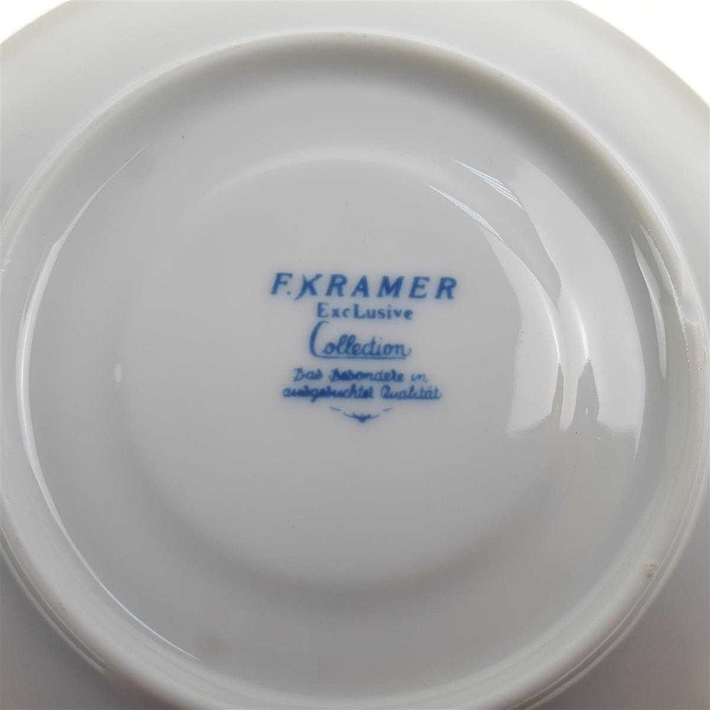[98115] Untertasse für Mokka 12 cm F. Kramer ExcLusive Collection Indisch Blau gebraucht - sehr gut Bild 3