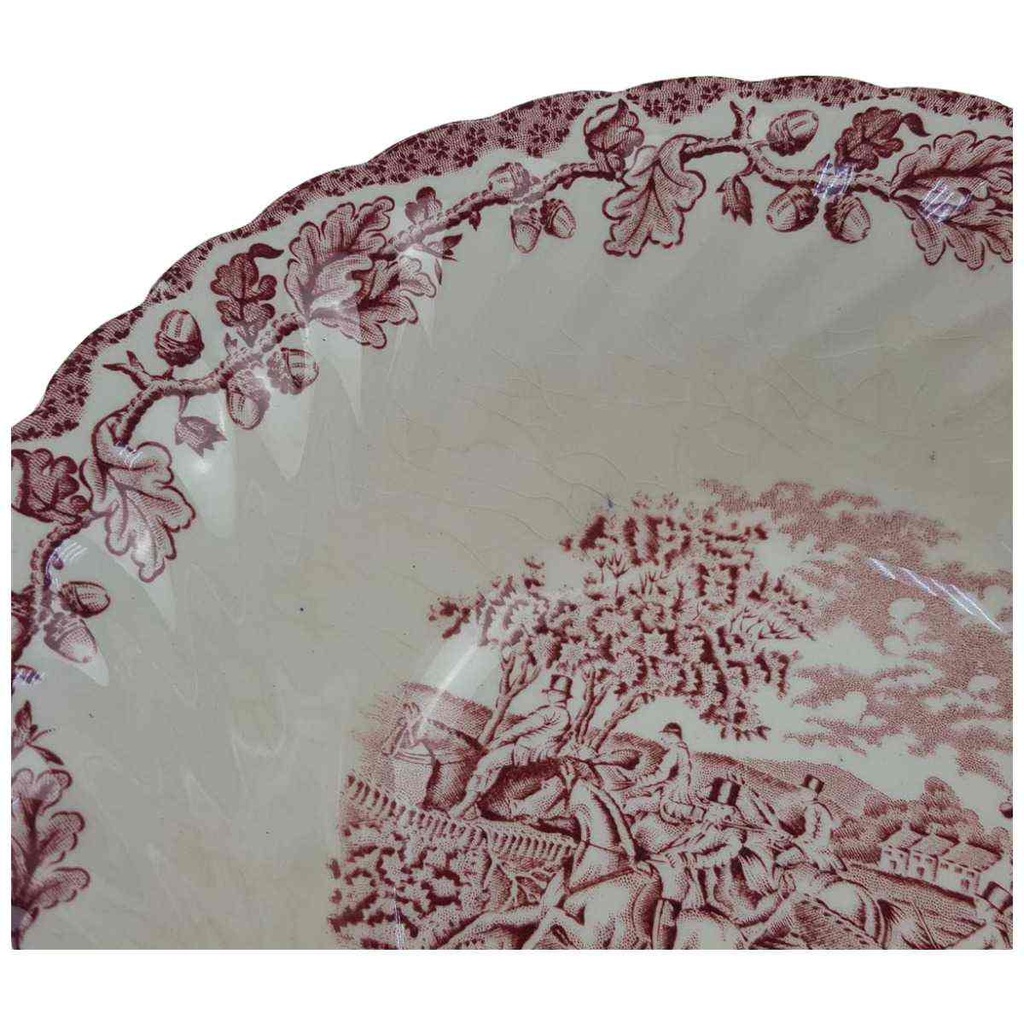 [98121] Schüssel 21,4 cm Myott Country Life Rot gebraucht - akzeptabel Bild 2