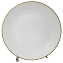 [98132] Kuchenteller Dessertteller Goldrand 19,7 cm Zeh Scherzer Rillenrelief 1689 Bild 2