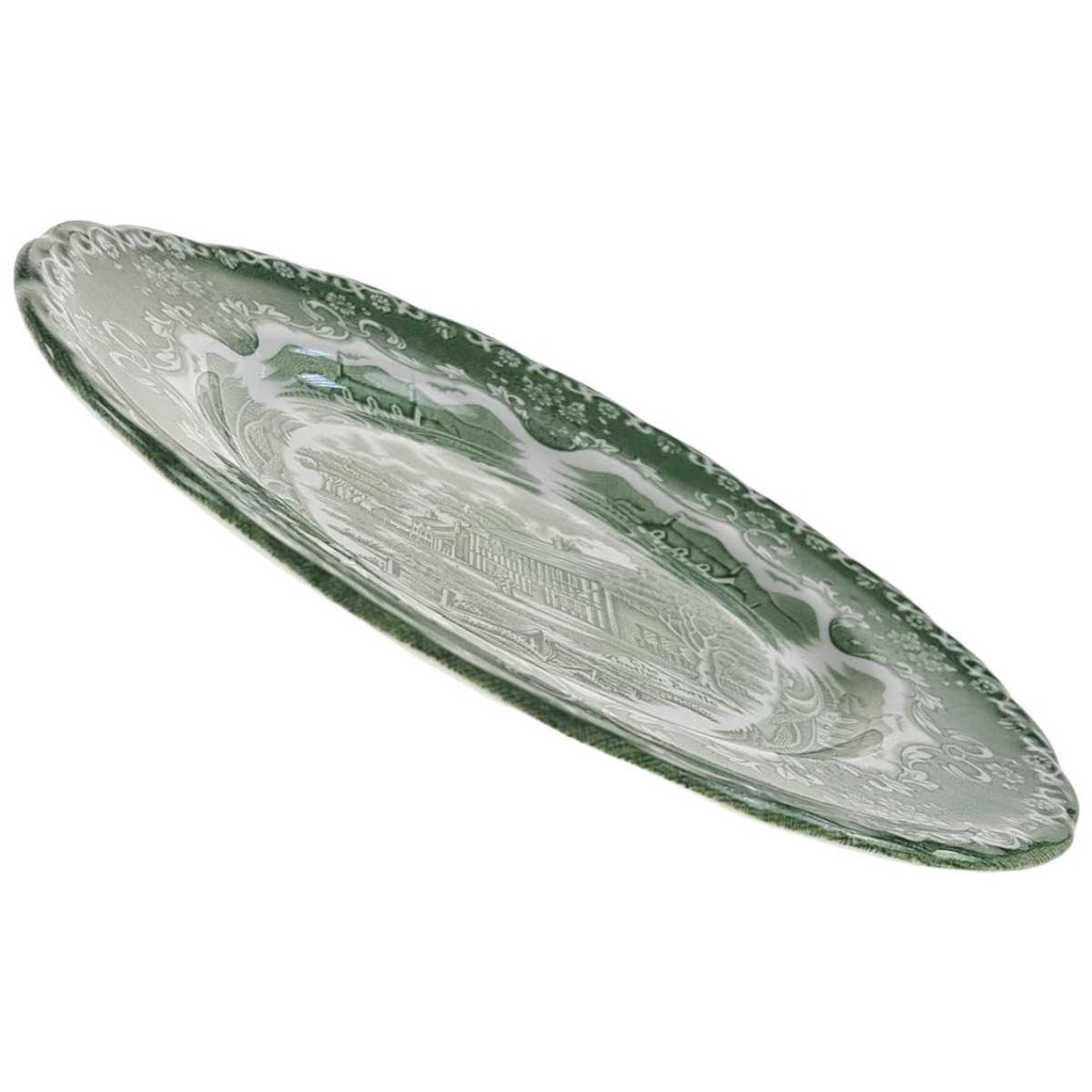 [98133] Kuchenteller 20,3 cm Grindley English Country Inns Grün gebraucht - gut Bild 2
