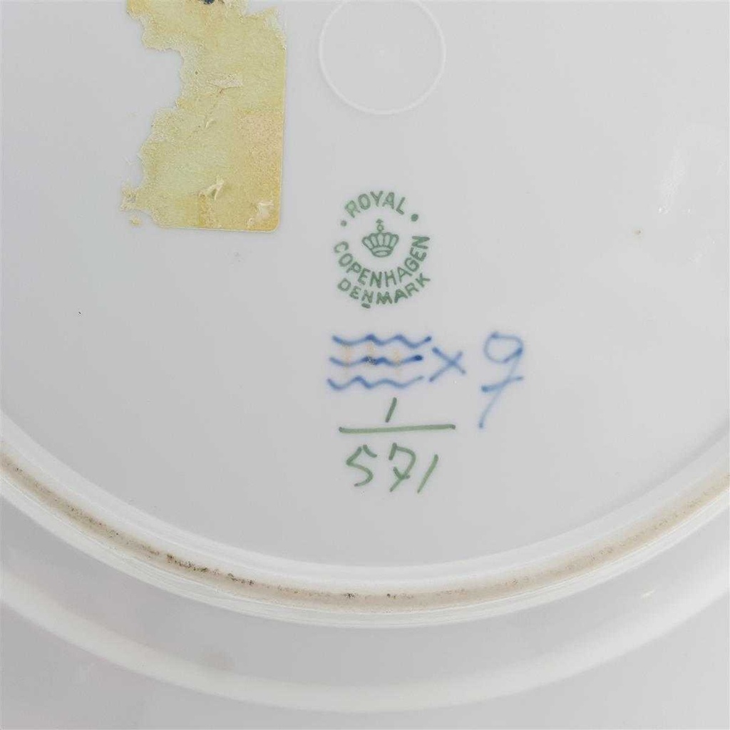 [98134] Suppenteller groß 25,3 cm Royal Copenhagen Musselmalet Halbspitze II. Wahl gebraucht - sehr gut Bild 4