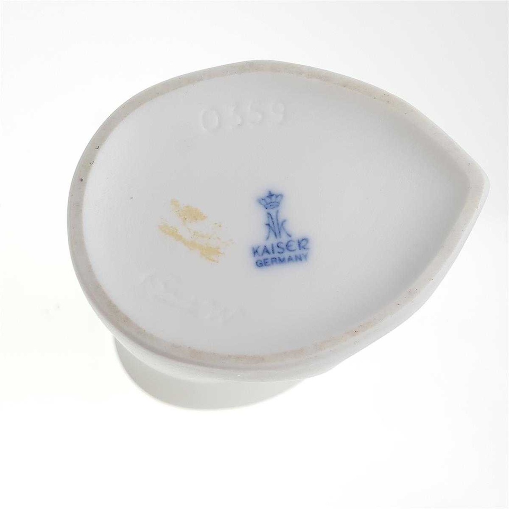 [98136] Blumenvase 23 cm AK Kaiser Porzellan Weiß gebraucht - gut Bild 5