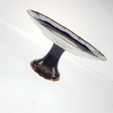 [98141] Schale auf Fuß Goldrand 19,7 cm Reichenbach Blumendekor Blumen gebraucht - sehr gut Bild 4