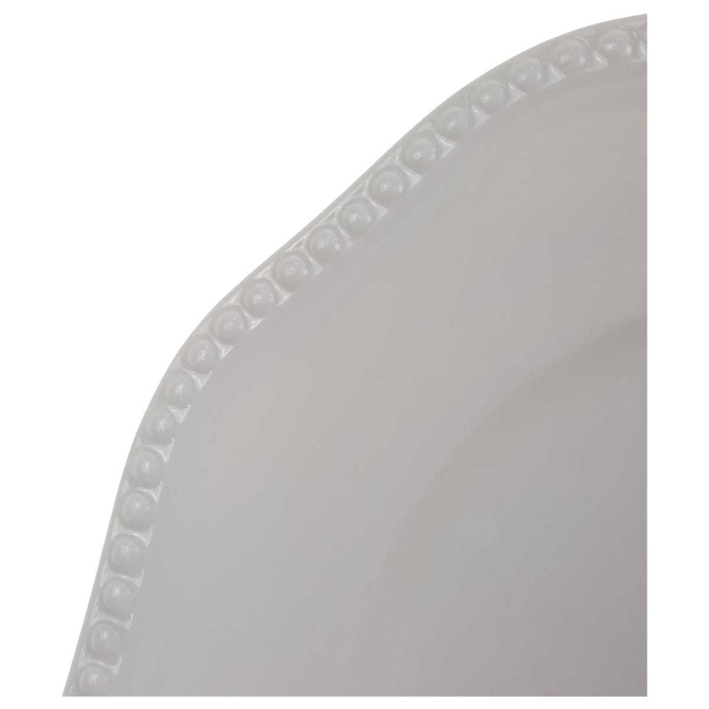 [98142] Speiseteller 26 cm Rosenthal Perlrand Weiß gebraucht - akzeptabel Bild 2