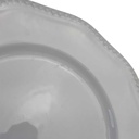 [98142] Speiseteller 26 cm Rosenthal Perlrand Weiß gebraucht - akzeptabel Bild 3