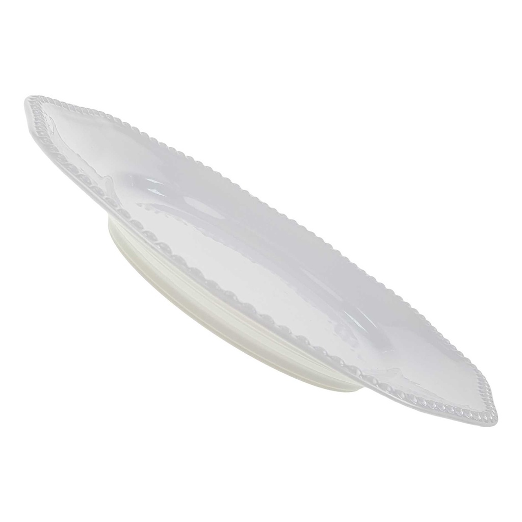[98142] Speiseteller 26 cm Rosenthal Perlrand Weiß gebraucht - akzeptabel Bild 4