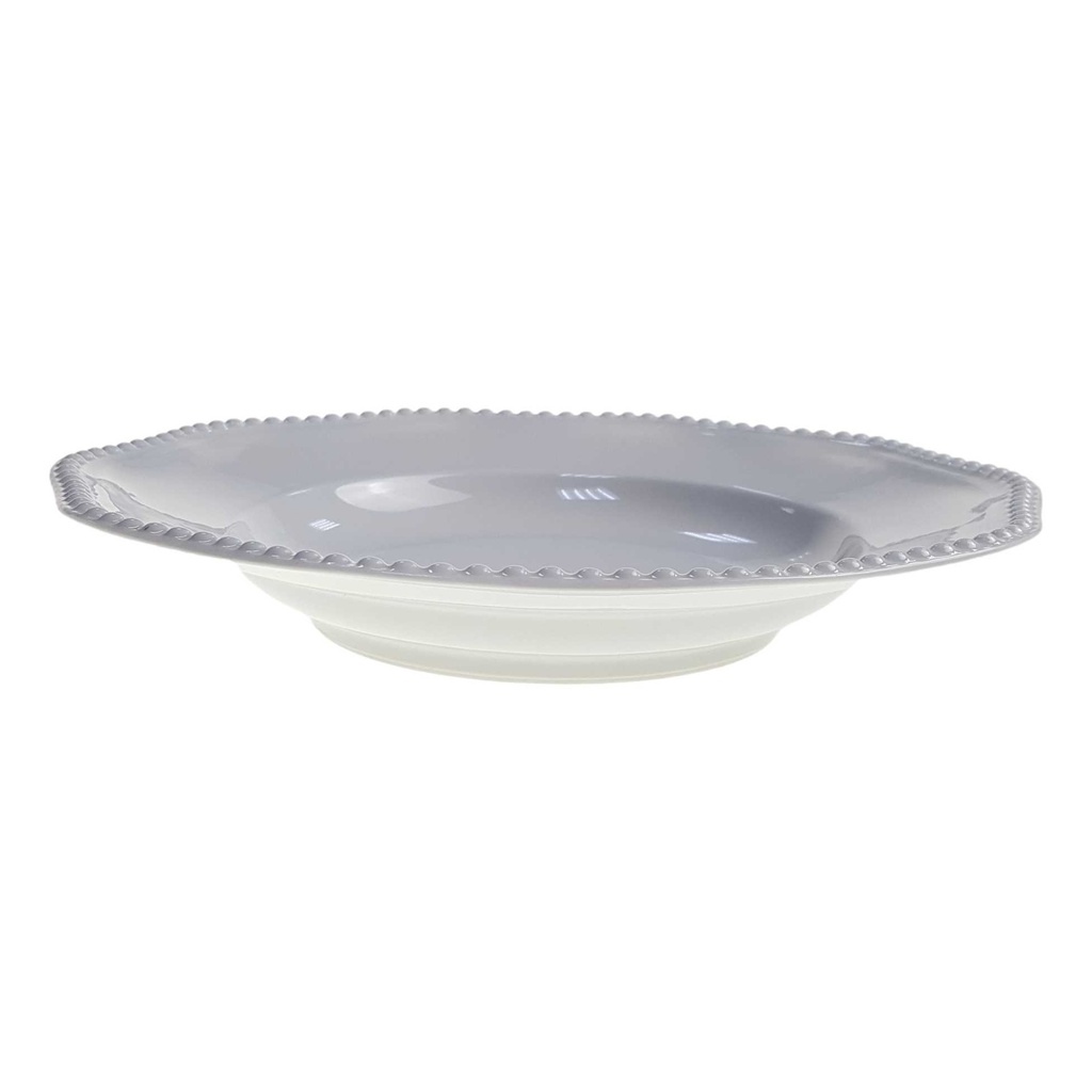 [98143] Suppenteller 25,2 cm Rosenthal Perlrand Weiß gebraucht - gut Bild 3