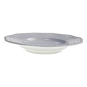 [98144] Suppenteller 25,2 cm Rosenthal Perlrand Weiß gebraucht - akzeptabel Bild 3