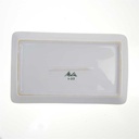 [98169] Platte 22,3x13,5 cm Melitta Zürich Streifen limettengrün Jupp Ernst gebraucht - gut Bild 4