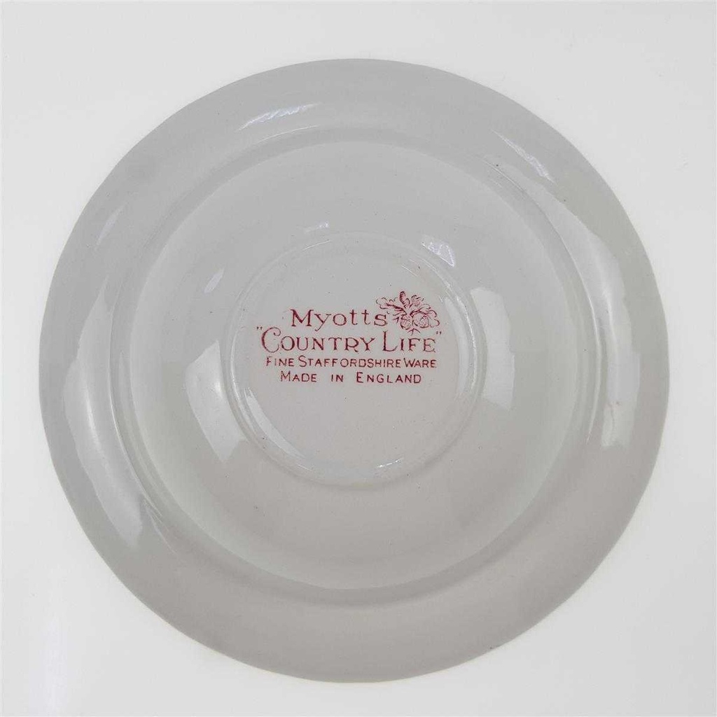 [98182] Dessertschale 14,8 cm Myott Country Life Rot gebraucht - sehr gut Bild 4