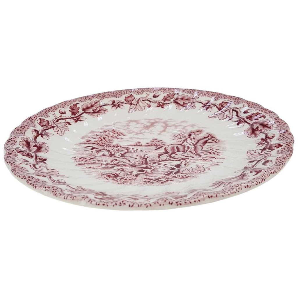 [98183] Untertasse 16,8 cm Myott Country Life Rot gebraucht - gut Bild 2