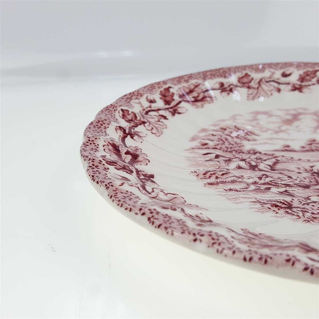 [98183] Untertasse 16,8 cm Myott Country Life Rot gebraucht - gut Bild 3