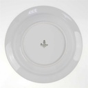 [98186] Suppenteller 21,5 cm Winterling Kirchenlamitz Brauner Rand weiße Kreise gebraucht - gut Bild 5
