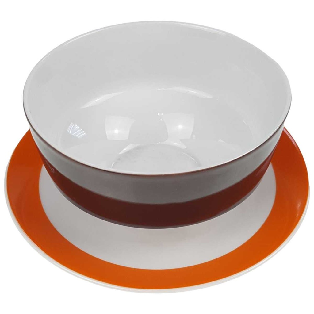 [98189] Sauciere 1tlg Eschenbach Retro Orange Braun gebraucht - gut Bild 2