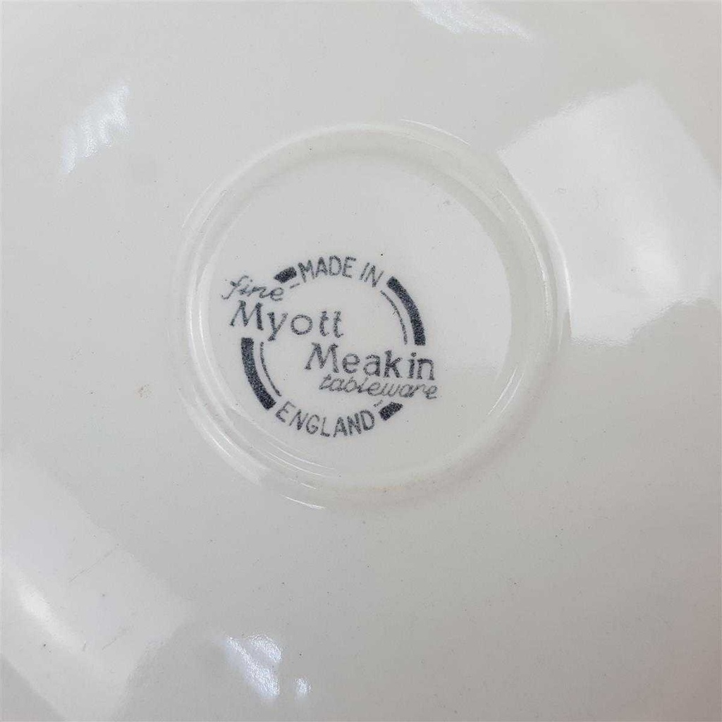 [98200] Untertasse für Kaffee 14,5 cm Myott Country Life rot grün gebraucht - gut Bild 3
