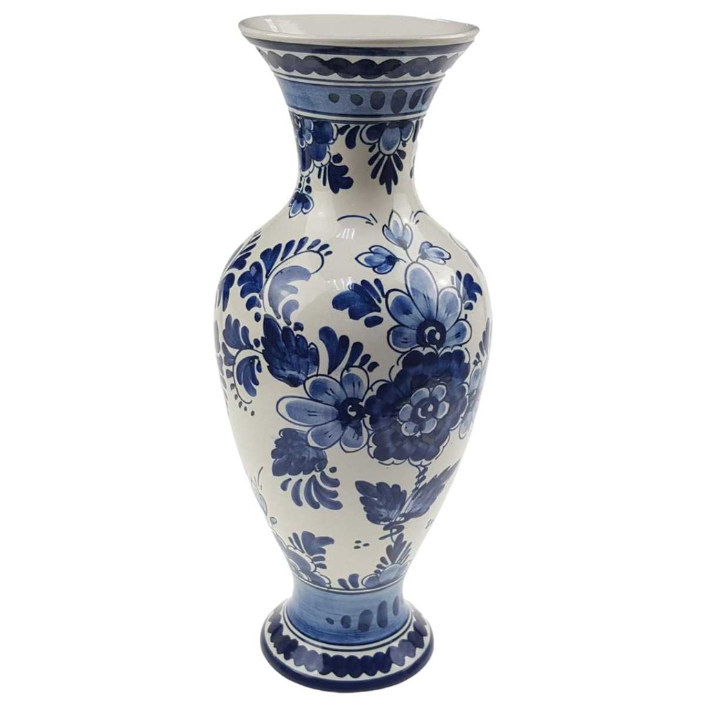 [98202] Vase 36 cm Delfts Blauw Blumen Blumendekor gebraucht - akzeptabel Bild 2