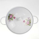 [98209] Ragoutterrine Servierschüssel 1,3 L Melitta Blumendekor Bunt Blumen gebraucht - gut Bild 3