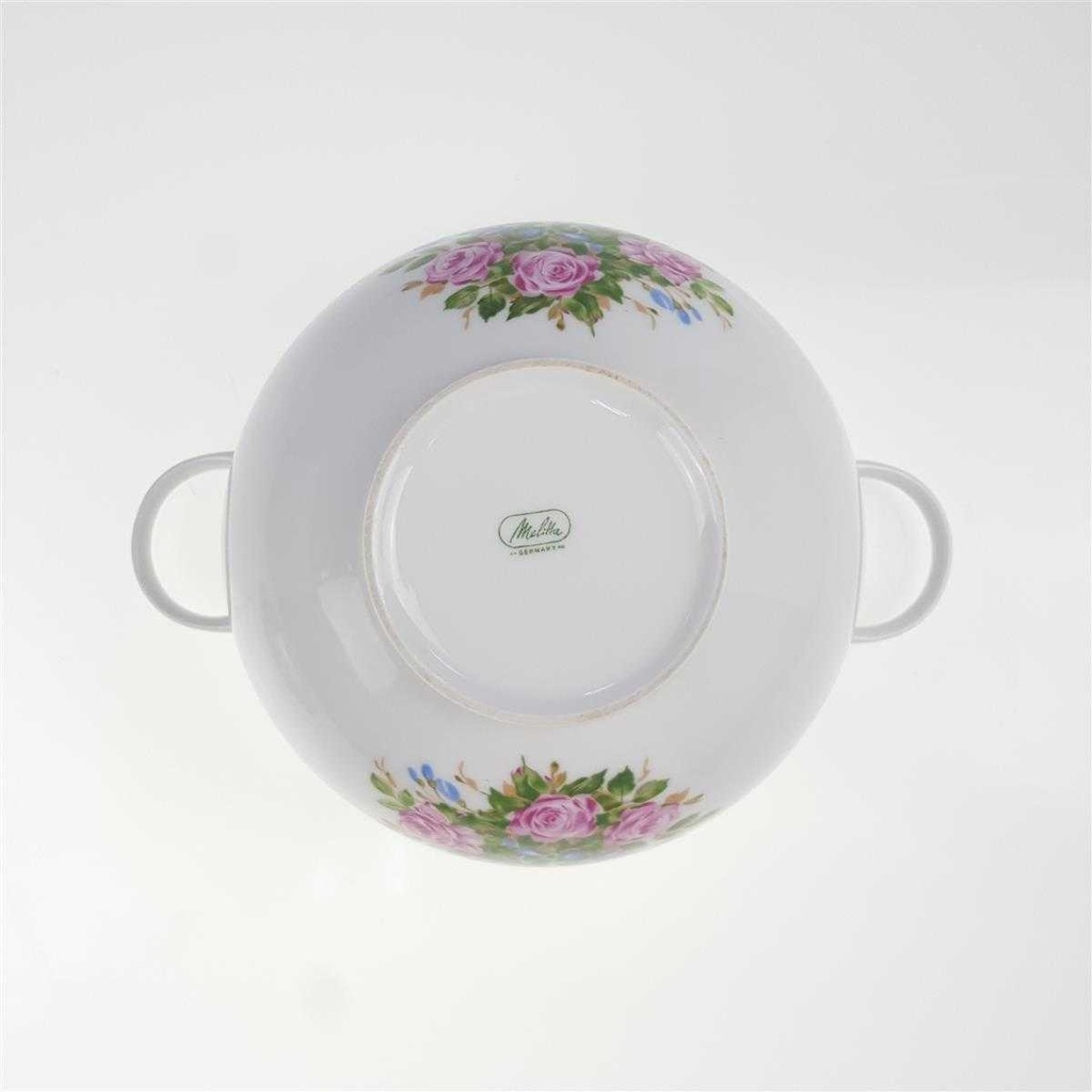 [98209] Ragoutterrine Servierschüssel 1,3 L Melitta Blumendekor Bunt Blumen gebraucht - gut Bild 5