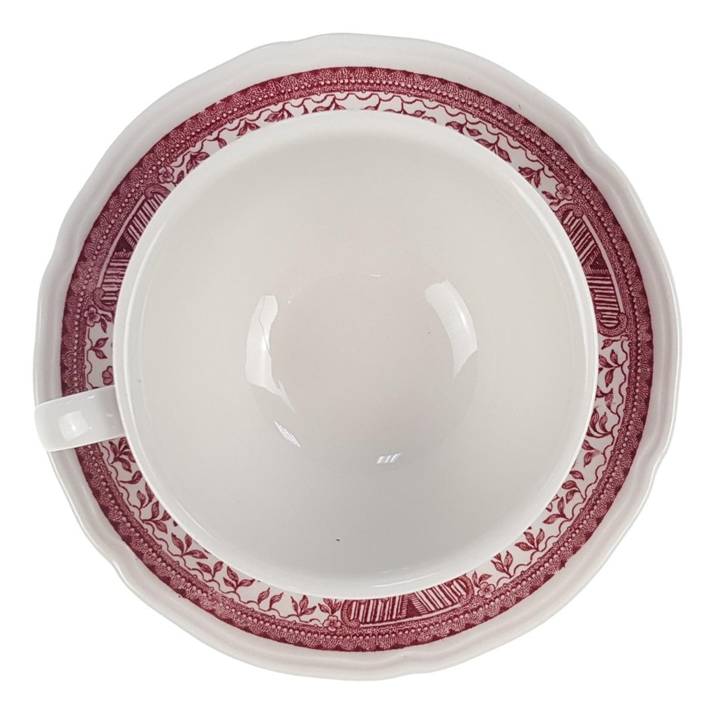 [98234] Teetasse mit Untertasse 2tlg Villeroy & Boch Fasan Rot Bild 2