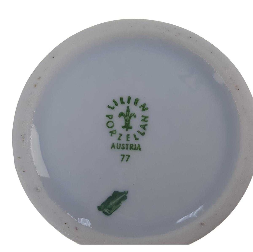 [98236] Krug 0,3 L Lilien Porzellan Blau 1 Linie gebraucht - sehr gut Bild 3