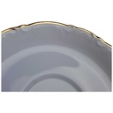 [98241] Untertasse für Kaffee Goldrand 14,5 cm Mitterteich Form 2000 2 mm gebraucht - sehr gut Bild 2