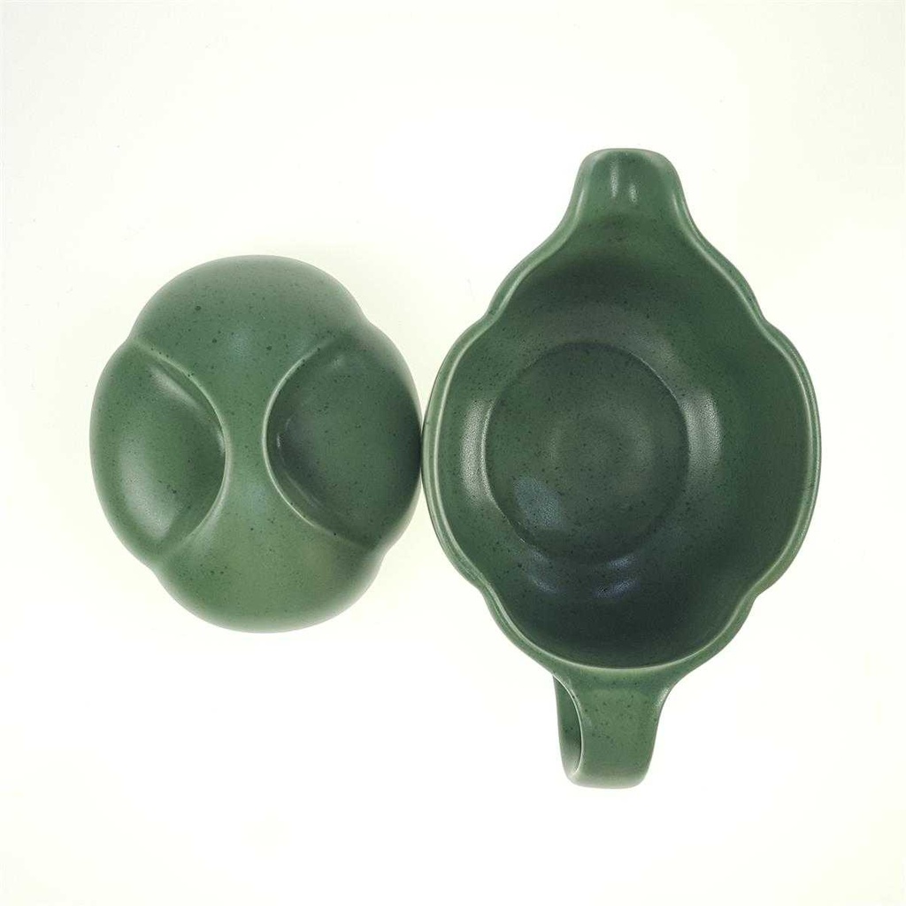 [98262] Sauciere mit Deckel 0,45 L Rosenthal Form Ohne Namen Silja grün gebraucht - sehr gut Bild 4