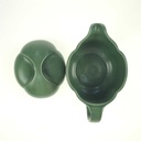 [98262] Sauciere mit Deckel 0,45 L Rosenthal Form Ohne Namen Silja grün gebraucht - sehr gut Bild 4