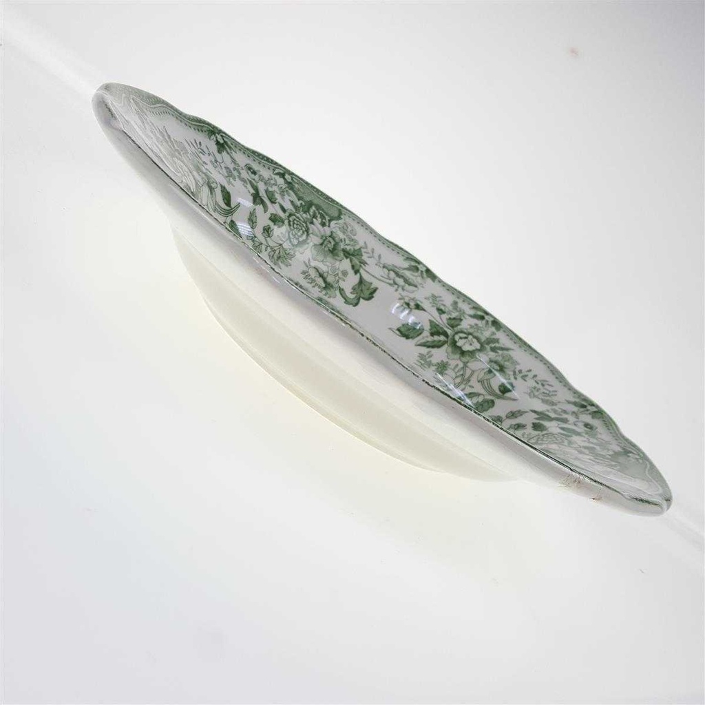 [98264] Suppenteller 24 cm English Ironstone Tableware (EIT) EIT England Motiv: Liebespaare Grün gebraucht - akzeptabel Bild 2