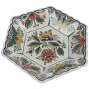 [98267] Wandteller Delfts Polychroom Blumendekor Bunt Blumen gebraucht - sehr gut Bild 2