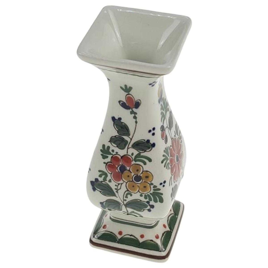 [98275] Vase 11,5 cm Delfts Polychroom Blumendekor Bunt Blumen gebraucht - gut Bild 2