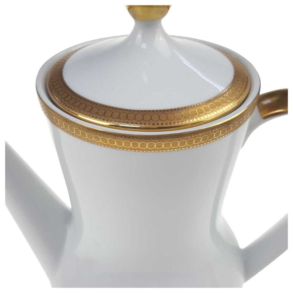 [98278] Kaffeekanne 1,5 L Winterling Kirchenlamitz Goldene Bordüre 8 mm gebraucht - sehr gut Bild 2