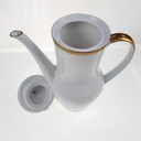 [98278] Kaffeekanne 1,5 L Winterling Kirchenlamitz Goldene Bordüre 8 mm gebraucht - sehr gut Bild 3
