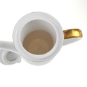 [98278] Kaffeekanne 1,5 L Winterling Kirchenlamitz Goldene Bordüre 8 mm gebraucht - sehr gut Bild 4