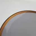 [98281] Kuchenteller Dessertteller 19,5 cm Winterling Kirchenlamitz Goldene Bordüre 8 mm gebraucht - gut Bild 3