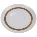 [98284] Untertasse für Kaffee Golddekor 14,2 cm Thomas Porzellan Rotunda gebraucht - gut Bild 2