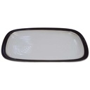 [98291] Servierplatte Speiseplatte klein 31,5x20,4 cm Winterling Röslau Relief brauner Rand gebraucht - gut Bild 2