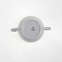 [98292] Suppentasse Suppenbecher 0,3 L Winterling Röslau Relief brauner Rand gebraucht - sehr gut Bild 4