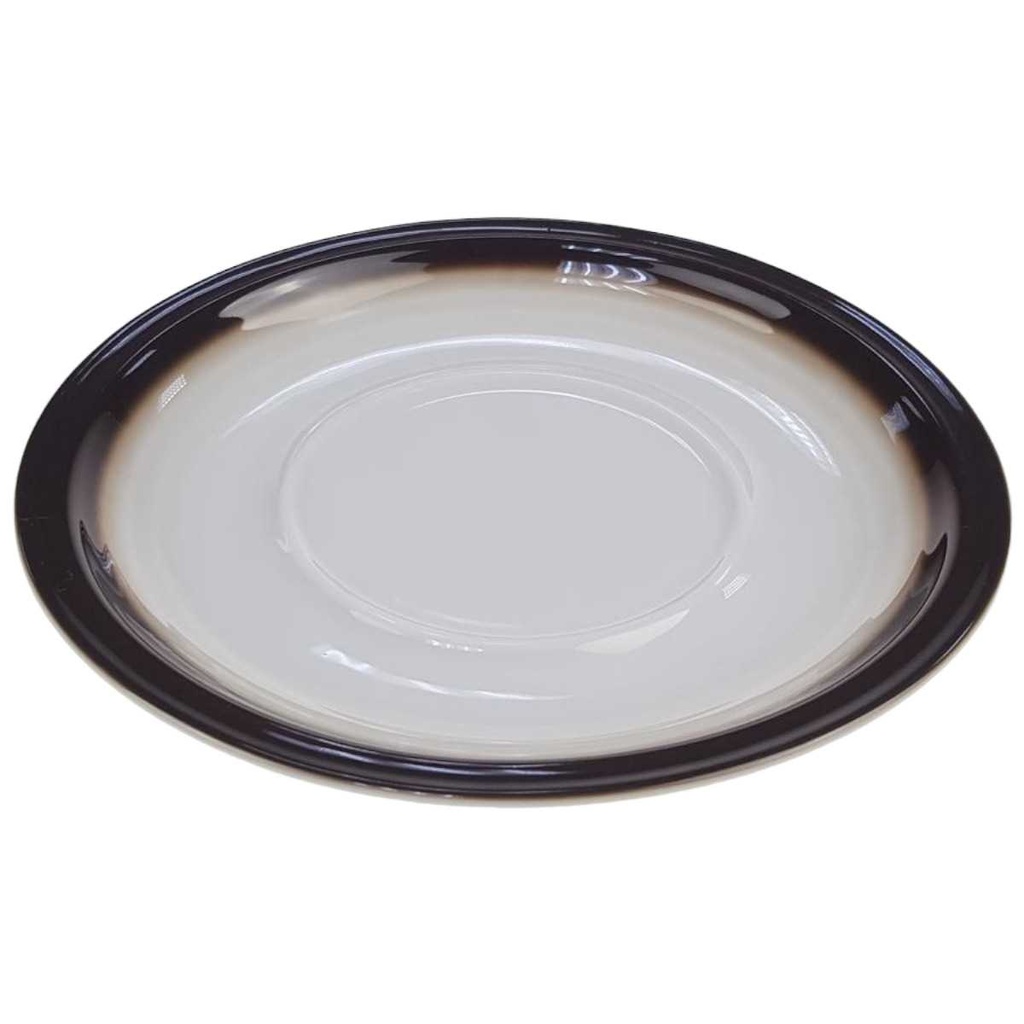 [98293] Untertasse 16 cm Winterling Röslau Relief brauner Rand Bild 2