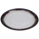 [98293] Untertasse 16 cm Winterling Röslau Relief brauner Rand Bild 2