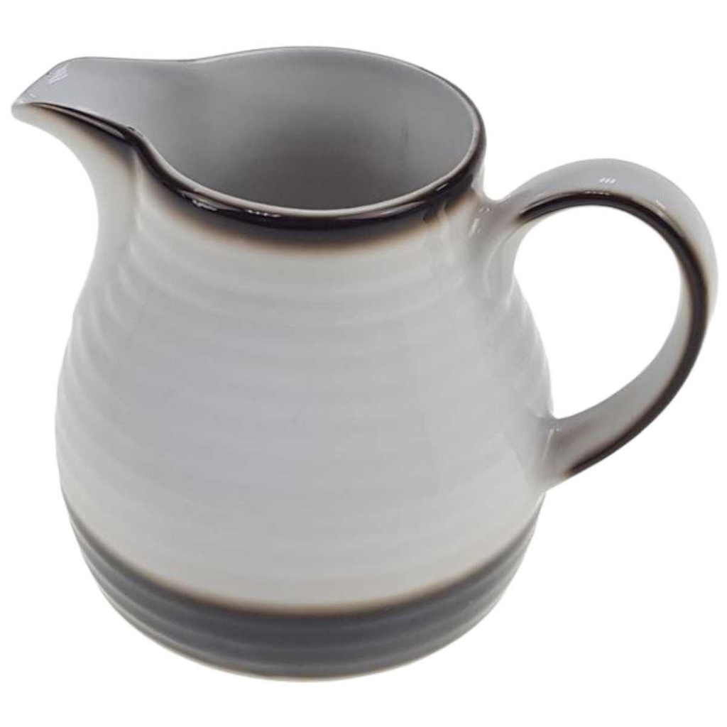 [98294] Milchkännchen 0,2 L Winterling Röslau Relief brauner Rand gebraucht - gut Bild 2
