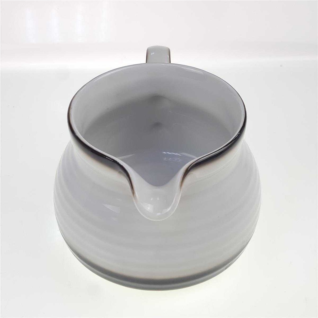 [98297] Sauciere 0,4 L Winterling Röslau Relief brauner Rand gebraucht - sehr gut Bild 3