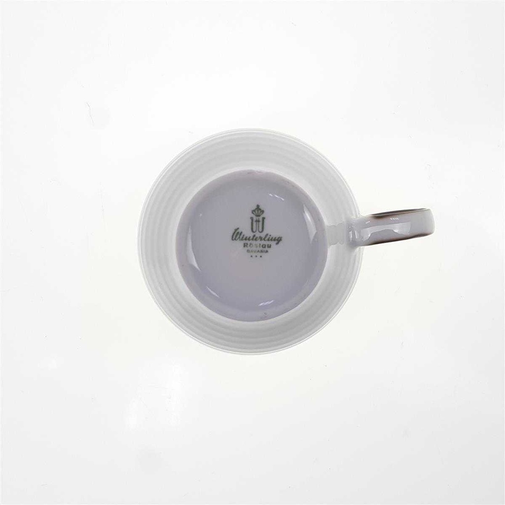 [98299] Kaffeetasse Winterling Röslau Relief brauner Rand gebraucht - sehr gut Bild 4