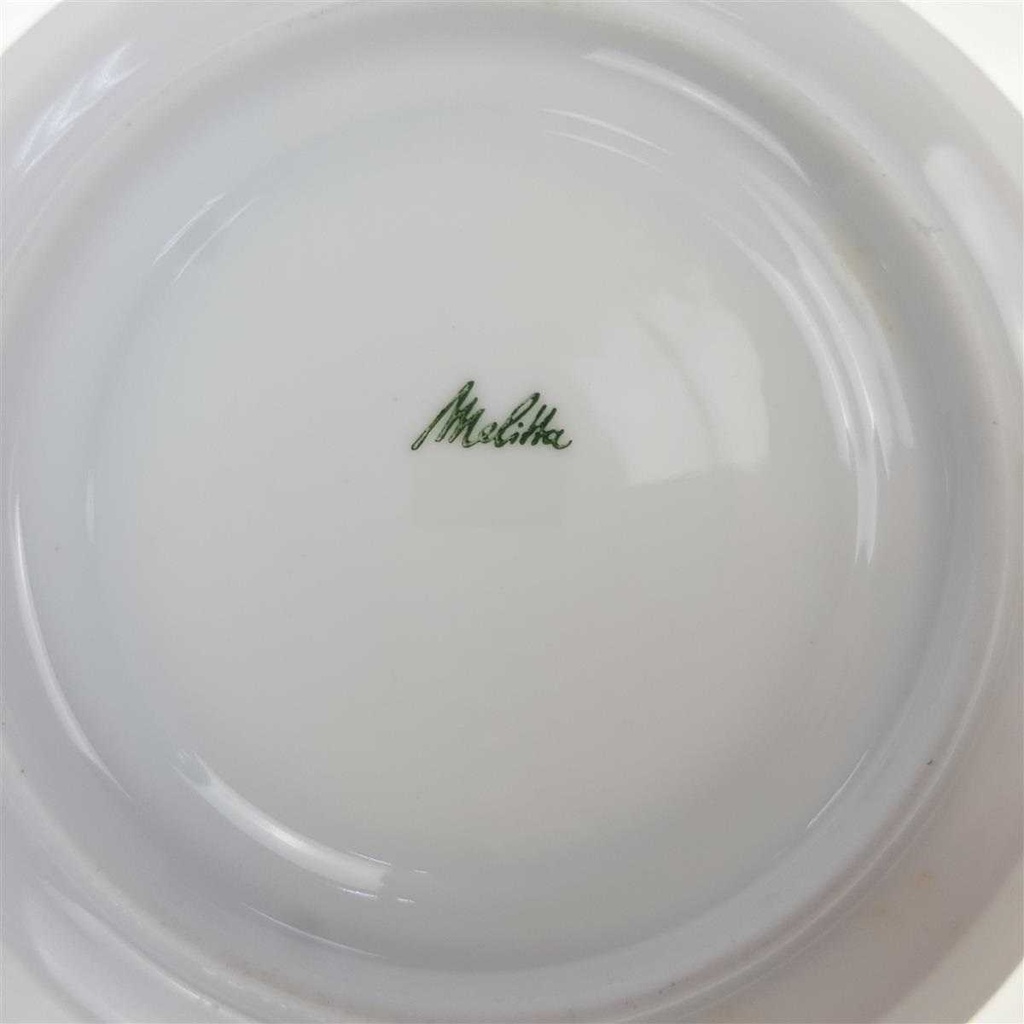 [98304] Untertasse für Kaffee 12 cm Melitta Zürich Streifen limettengrün Jupp Ernst gebraucht - sehr gut Bild 3