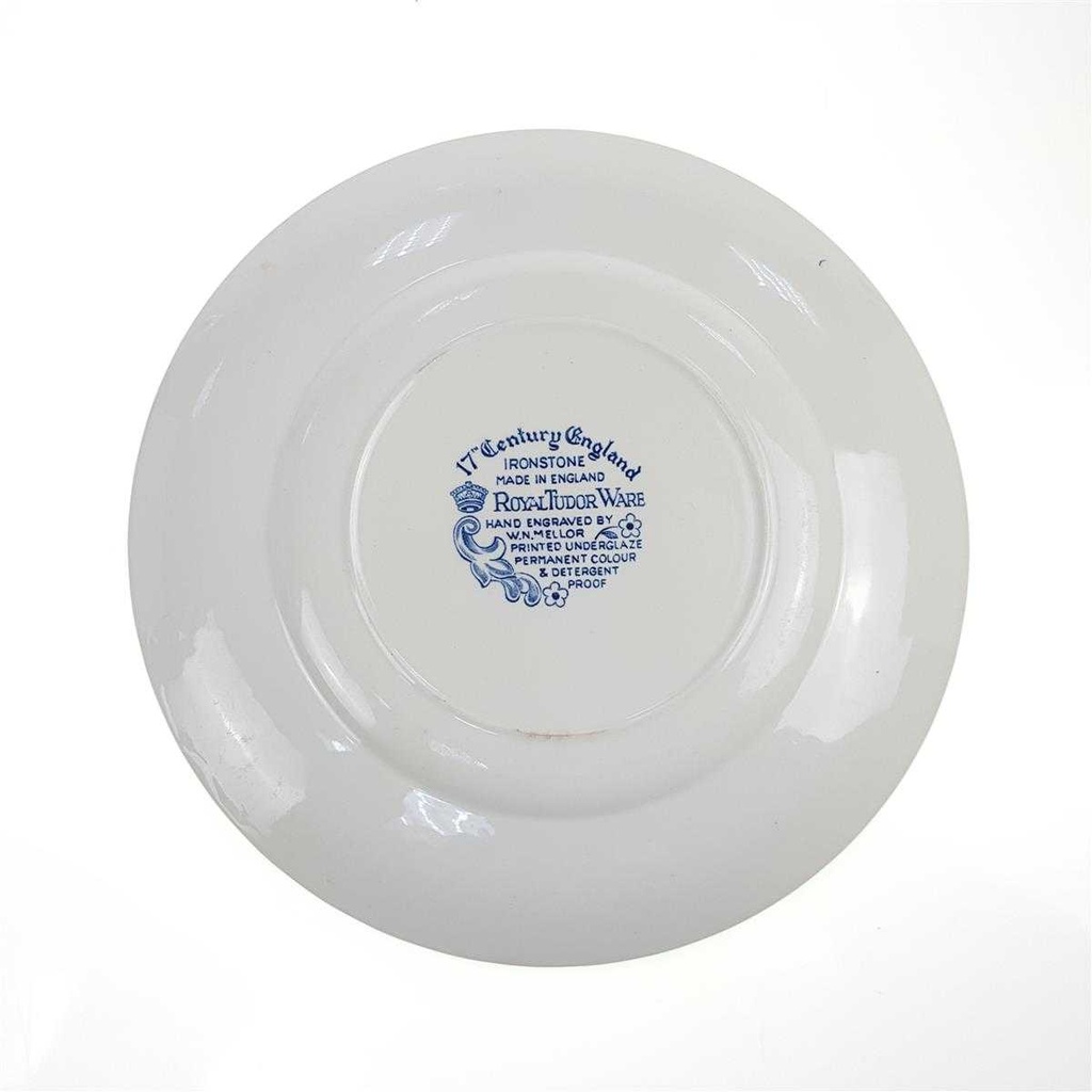 [98319] Speiseteller 25 cm Royal Tudor 17 th Century England Blau gebraucht - sehr gut Bild 4