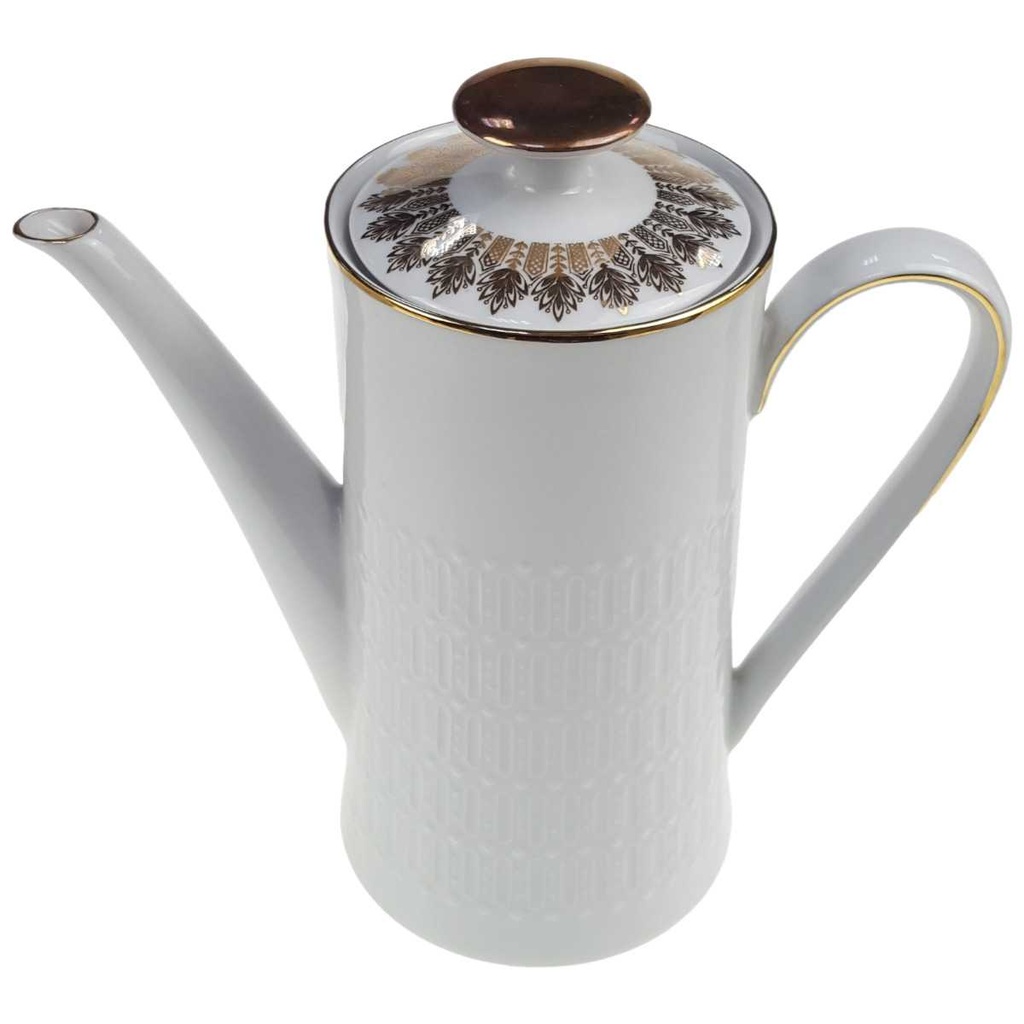 [98324] Kaffeekanne 1,25 L Winterling Kirchenlamitz Relief weiß Bild 2